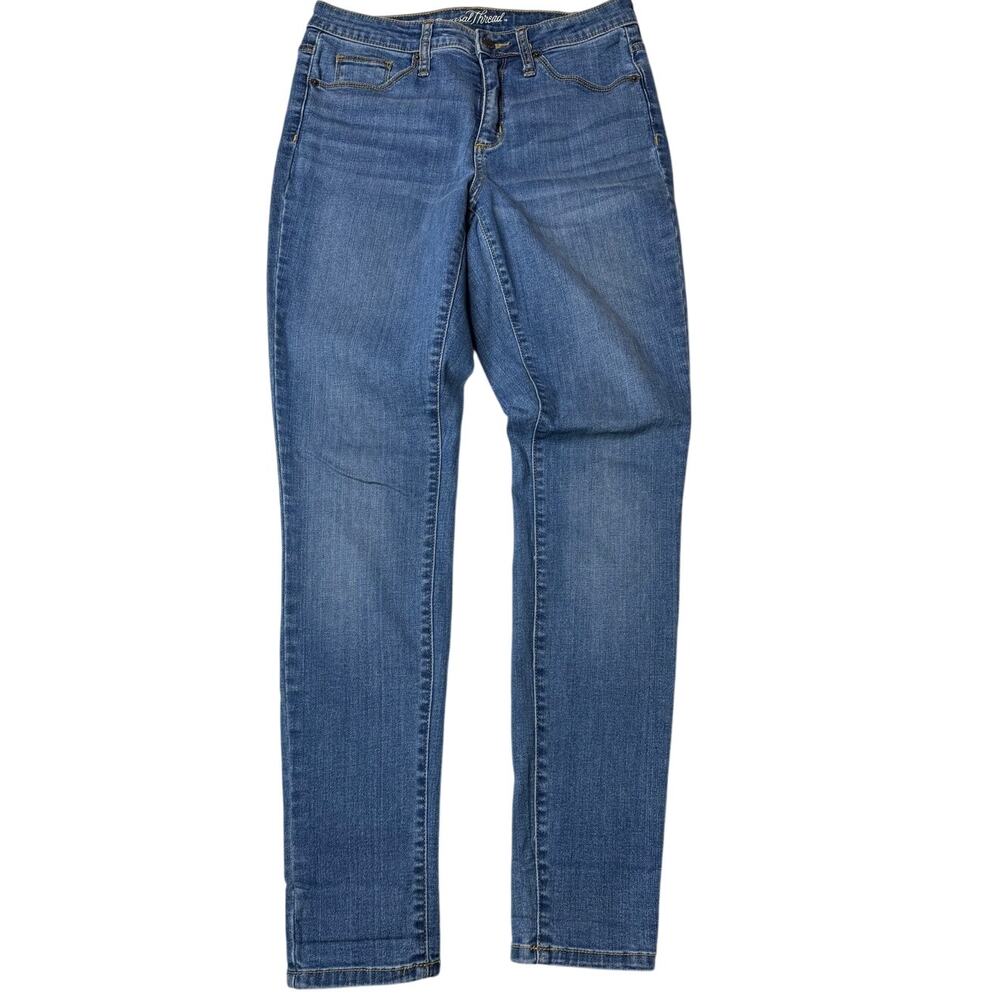 Universal Thread Jeans High Rise Skinny Stretch Medium Wash Size 6 28R